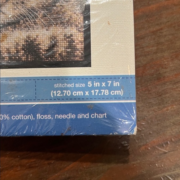 Bucilla Cross Stitch Kit - Cat with Flowers and Butterfly - Picture 3 of 8